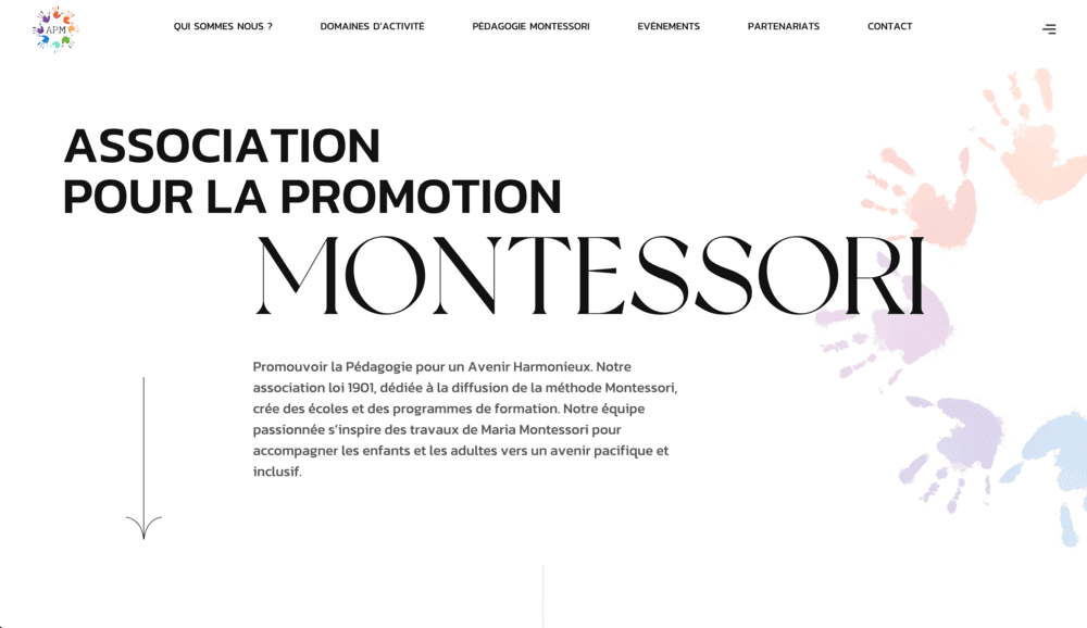Association Montessori - Page d'accueil