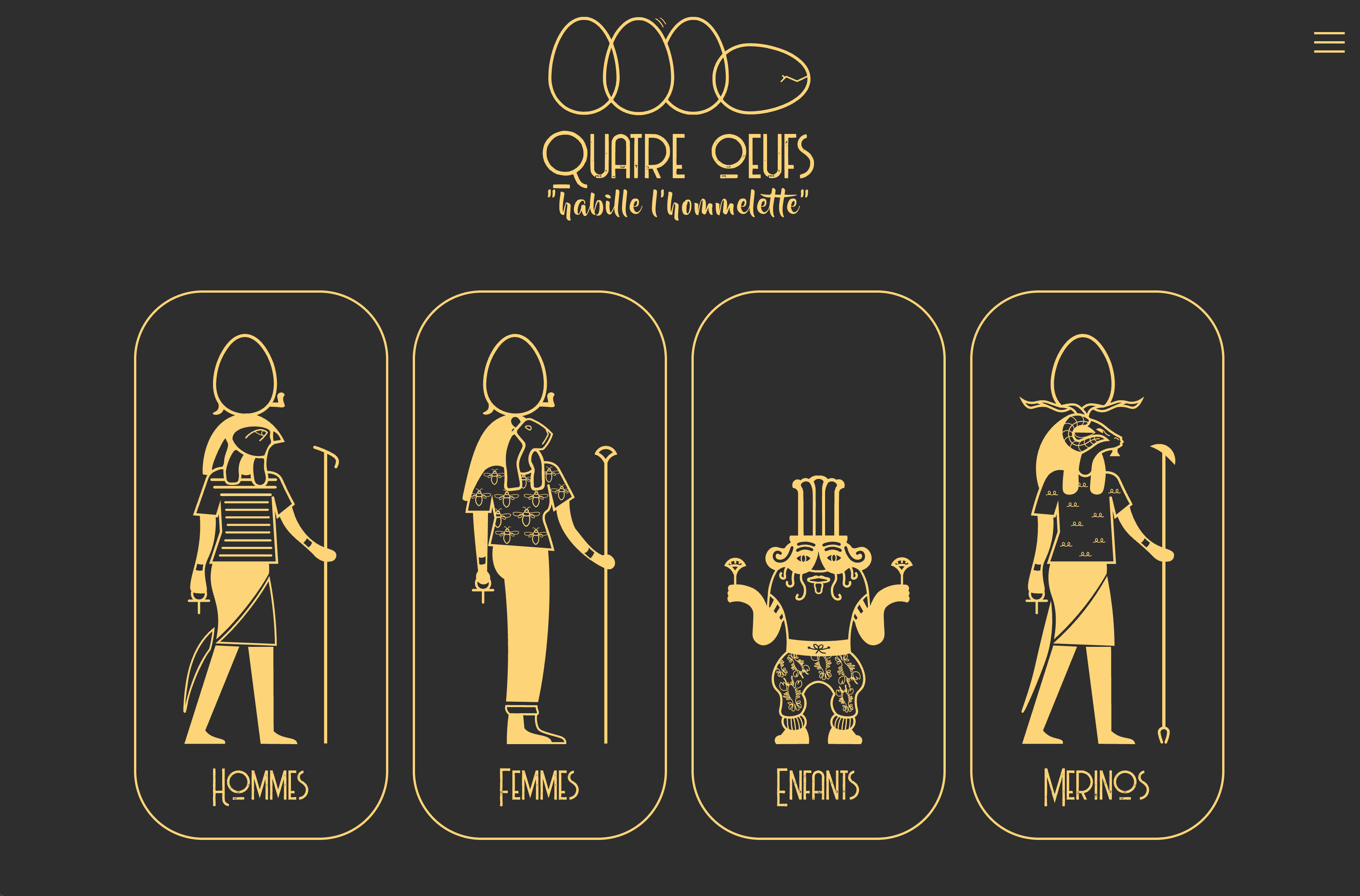 Quatre Oeufs - Page d'accueil
